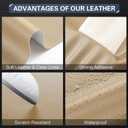 OAZ Leather Repair Kit for Furniture 4"x 63" Leather Tape Repair Patch Self Adhesive Sofa Vinyl Repair Patch Kit for Car Seat,Couch,Boat Seat,Chair - Khaki