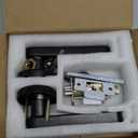 Fingerprint Door Knob Biometric Door Lock with Code Keyless Entry Door Handle for Bedroom Home Hotel Office Apartment Black