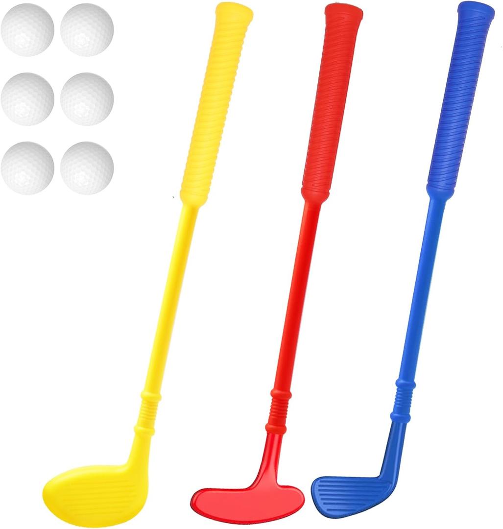 Plastic Mini Golf Clubs for Toddlers,Kids Golf Clubs Set,Outdoor/Indoor Golf Toys Christmas Birthday Present for Boys Girls