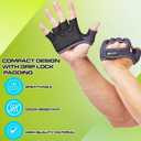 SENTEQ Lifting Workout Gloves - Fingerless Gym Workout Hand Protection, Grip Gloves for Weightlifting, Crossfit and Sports, Workout Gloves for Men & Women, Great for Training, Climbing, Biking & More (X-Large)