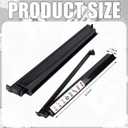 4 Pcs 18.7 Inch Dark Black Acrylic Mahjong Tile Racks with Pushers for Game Night American Mahjong Racks Tile Set for Mah Jong Lovers and Beginners