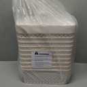 10 Pack Plastic Storage Bins with Lids, Stackable Plastic Storage Baskets for Organizing with Handles, Organizer Bins with Labels for Room, Craft, Containers for Pantry Organizers and Storage (Cream White)