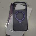 360 Spin Magnetic Stand (Pro-Version) for iPhone 17 Pro Max Case (Compatible with MagSafe) [Military Drop Protection] Matte Translucent Shockproof Protective Phone Case 6.9'', Deep Blue