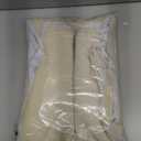 Estelar Textiler Full Room Darkening Blackout Curtains 72 Inch Length 2 Panels Set, Ombre Greyish White and Beige Thermal Insulated Full Light Blocking Grommet Blackout Drapes for Bedroom, 52Wx72L