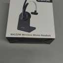 Bluetooth Headset, Wireless Headset with Microphone for PC, V5.2 Computer Headset with Noise Cancelling Mic, USB Dongle, Charging Base & Mute Button for Work, Cell Phones, Computer (Black)