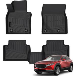 Auxko Floor Mats Fit for Mazda CX-30 2026-2020 | All Weather,All Season,Odorless,Anti Slip,Rain&Salt Resistant,TPE Material,Black,Accessories