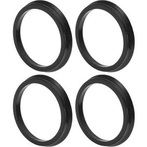 Car Wheel Hub Centric Rings Durable Wheels Center Shaft Shock Absorbing Hubrings Black 4 Pcs OD 84.1mm to ID 71.6mm Polycarbonate Durable Material