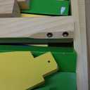 Humble Crew Kids Wooden Table and 4 Chairs Set, Natural/Primary - Kids Table and Chair Set for Toddlers and Children for Arts, Crafts, and Snack Time - Sturdy, Durable Toddler Activity Table