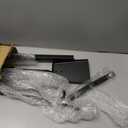 Gtongoko Fireplace Tools Set 5 Pieces 32 Inch Modern Black Wrought Iron Large Fire Tool Set for Outdoor/Indoor Include Chimney Poker, Tongs, Shovel, Brush and Stand Accessories Set