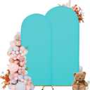 Arch Covers,Arch Backdrop Stand Fitted Cover for Wedding Birthday Party Ceremony Banquet Decoration(7.2FT&6FT,Sky Blue,Cover Only)