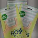 SmartLifeco Eco-Friendly Dental Floss Picks (100ct) - Flossers Made with Straw Wheat Blend, Superior Anti-Shred Thread for Tight Gaps, Tooth Pick Stick for Adults, Soft on Gum & Teeth, Vegan, Mint