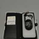 TUCCH Crossbody Detachable Wallet Case for iPhone 17 Pro Max 6.9" 2025, 10 Card Slots RFID Blocking | Wireless Charging | Wrist Strap | Lanyard | Stand | Zipper Pocket | PU Leather Phone Cover | Black