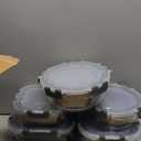 KOMUEE 15 Pieces Glass Food Storage Containers with 15 Upgraded Snap Locking Lids, Meal Prep Containers Set - Airtight Lunch Containers, Microwave, Oven, Freezer and Dishwasher Friendly