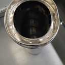 Selkirk 6" SureTemp 48 Long Chimney Pipe, Double Wall Stainless Steel Insulated Vent, Locking Band for Wood Stove, Fireplace, Furnace, Silver, 206148