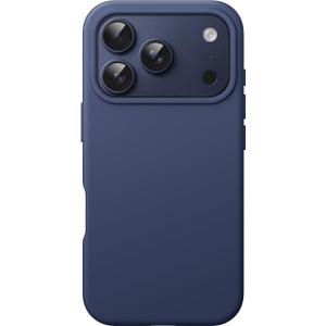 JETech Liquid Silicone Case for iPhone 17 Pro Max 6.9-Inch, Silky Soft Touch Full-Body Protection, Anti-Scratch Shockproof Phone Cover with Microfiber Lining (Dark Blue)