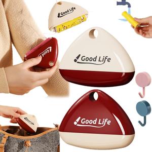 Portable Lint Roller ReusableGood Life Lint RollerWashable Lint Roller Pet Hair Remover, Sticky Triangular Lint Remover for Clothes, Furniture, Dog & Cat Hair (2Pcs)