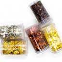 Beads & Crafts: Glitter Sequins Set for Resin Art, Nail Art, Body Art, Jewellery, DIY Art & Craft, Decoration Projects (Pack of 5 Bottles/Approx. 100 GMS.) (Hexagon Shape 1)