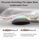 3 in 1 Electric Massage Lumbar Pillow, Equipped with Heating, Vibration, and Traction Functions Spine Triple Fusion Back Massager, Back Massager for Pain Relief deep Tissue