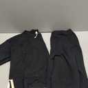 Tanming Women's 2 Piece Outfits Long Sleeve Knit Sweater Top Wide Leg Pants Lounge Sets Tracksuits (Medium, Black)