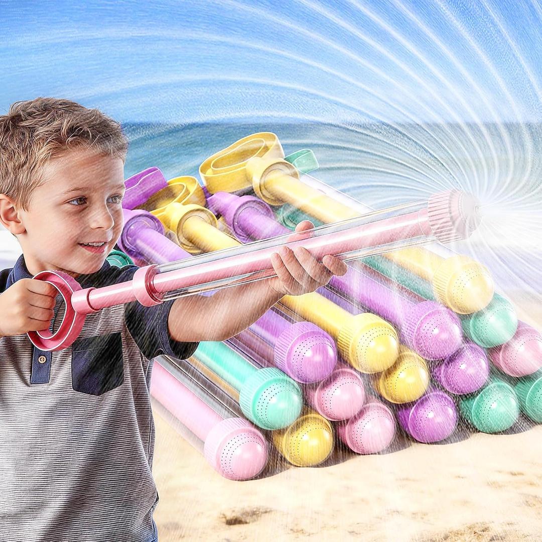 16 Pack Firework Spray Water Toys, Creativity Squirt Water Blaster Guns for Kids Adults, Firework Spray Water Soaker Toy Toys for Pool Party Outdoor Summer Water Games