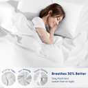 SONORO KATE 100% Egyptian Cotton Duvet Cover King Size, 1000 Thread Count Sateen Duvet Cover, Soft, Breathable Cotton Comforter Cover with Hidden Zipper Closure - 3 PC (White,King)