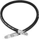 YAMATIC Pressure Washer Whip Hose with Swivel Steel Connector, 3/8" Jumper Hoses 4FT For Hose Reel and Power Washer, 4000 PSI