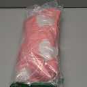 Valentines Day Round Fitted Tablecloth with Elastic Edge,Water-Resistant Wipeable Pink White Love Heart Valentine's Day Table Cover for 40-44" Stretch Table Cloth for Dinner Indoor Outdoor Party