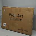 Framed Watercolor Mountain Wall Art for Living Room, Large Lake Nature Landscape Artwork for Walls, 3 Piece Blue Foggy Scenic Aesthetic Canvas Painting Prints for Office Hallway Wall Decor, 24x36 Inch