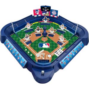 MLB Slammin' Sluggers Magnetic Baseball Tabletop Game  2-Player Board Game with 20" x 20" Field, Scoreboard, Stickers and Manual Pitching Control