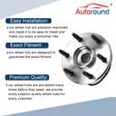 Autoround 515036 4WD/AWD Front Wheel Hub Bearing Assembly Fit for 1999-2007 Chevy Tahoe, Silverado, Suburban, Express 1500, GMC Yukon, Sierra, Savana, Cadillac Escalade 6 Lug w/ABS