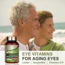 ZPX Eye Vitamin & Mineral Supplement with Lutein, Zeaxanthin, Supports Eye Strain, Vision Health for Adults with Vitamins C & E, Vegan Eye Vitamins Supplement - 90 Capsules (2PCS), Best By 03/28/2027