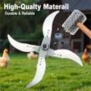 Household Farming Grass Shredder Knife Blades,Adjustable Diameter Vegetable Shredder Set with 12 Mounting Holes 8 Blades,Easy to Use Grass Cutter Vegetables Fruits Chopper