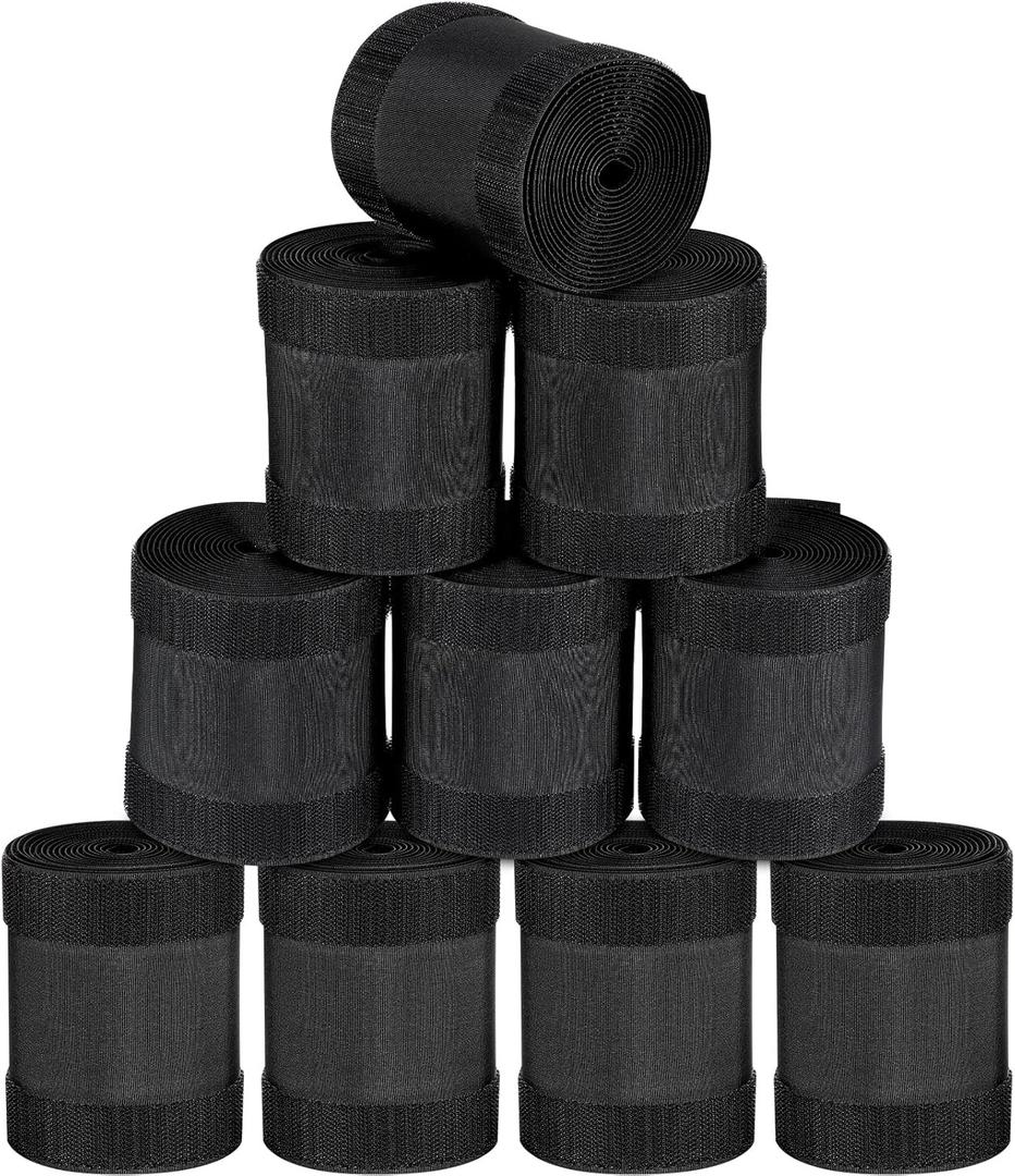 WILLBOND Carpet Cord Cover Cable Protector Floor Cover Cable Protector Management Only for Commercial Office Carpet(98.43 ft,Black)