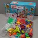 Marble Run for Kids Ages 4-8 - Maze Game DIY Educational Playset Birthday Gift for Ages 3+,Track Pipe Building Blocks Glass Marbles for Kids Birth Day Preschool, Toys for 3 Year Old Boys Christmas