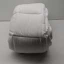 Mattress Topper Queen for Back Pain, Extra Thick Mattress Pad Cover, Plush Pillow Top, Deep Elastic Pocket, White