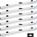 6 Pack 24" Blueprint File Hanging Clamps Blueprint File Clips with Label Holder Binding Strips Document Storage Tool for Drawing Arts Maps Poster Architectural Construction Plan Organization