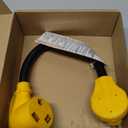 Kanayu 50Amp to 30Amp RV Power Adapter Cord Compatible with NEMA 6-50P to TT-30R, 240V 3 Prong 50A Welder Male Plug to 30A RV Female Receptacle, Only for 240V 30 Amp, Not Convert to 120V, ETL Listed (Yellow)