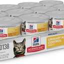 Hill's Science Diet Adult Urinary & Hairball Control Wet Cat Food | #1 Veterinarian Recommended, Chicken Minced, 2.9 oz. Cans, 24-Pack (EXP 08/05/26)