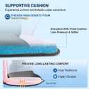 Montekin Thickened Kayak Seat with Back Support, Sit On Top Cushioned Canoe Backrest Molded Foam Seat for SUP Paddle Board Fishing Boat Long Trip