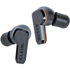 KLEIN TOOLS AESEB2 Elite Bluetooth Jobsite Earbuds, True Wireless Earplugs, 25dB NRR Hearing Protection, 24-Hour Playtime, Digital LED Display