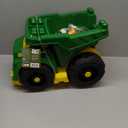 MEGA BLOKS John Deere Toddler Building Blocks Toy Set, Dump Truck with 25 Pieces and Storage, 1 Figure, Green, Ages 1+ Years