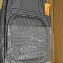 Motor Trend FlexToughXL Floor Mats for Cars Full Set, All-Weather Rubber Automotive Floor Mats, Waterproof Heavy Duty Car Mats, Flexible Floor Liners for Car Truck Van SUV, Car Floor Mats (Gray)