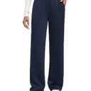 G4Free Smoofit Modal Soft Wide Leg Sweatpants for Women High Waisted Casual Lounge Travel Pants with Pockets, L