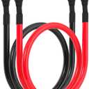 6 AWG Battery Cable 6AWG Gauge Battery Inverter Cables for Automotive Solar Marine Boat RV Car Motorcycle (6 AWG, 20in, 3/8")