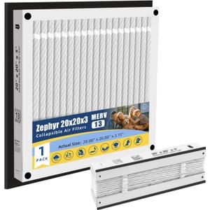 20x20x3 Air Filter Replacement For Zephyr 20x20x3 VGF Series,Foldable 1PACK