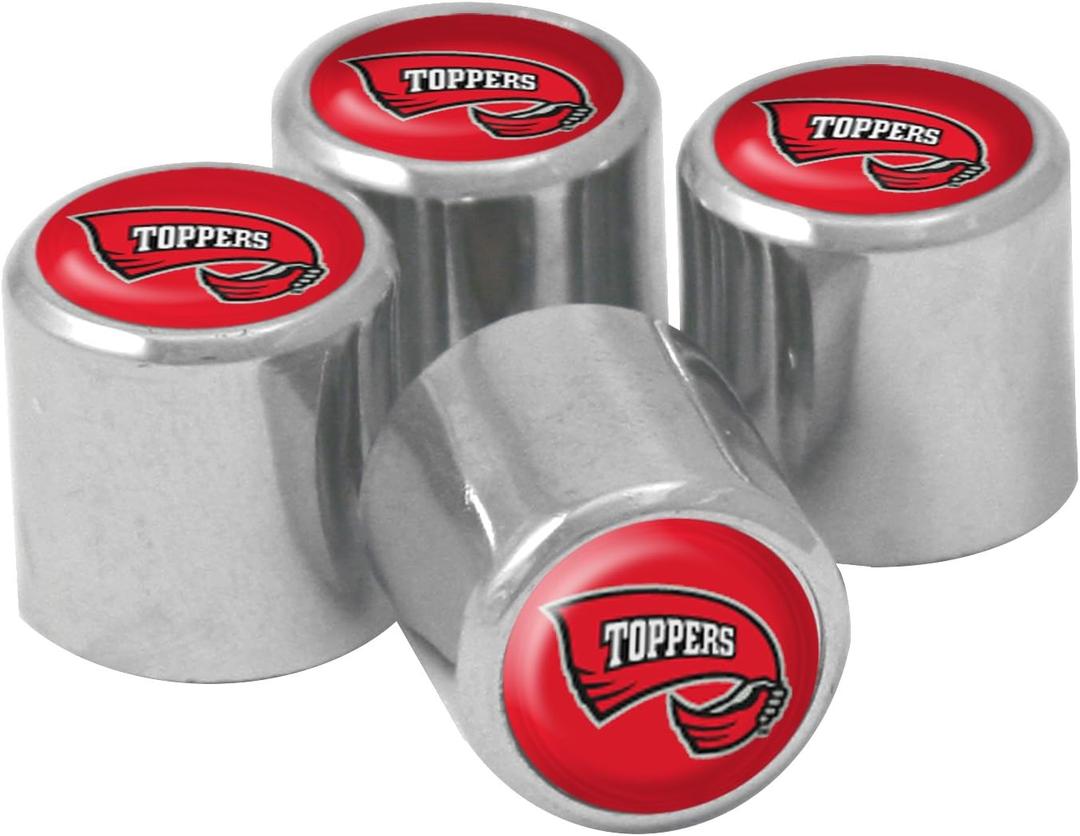 NCAA Western Kentucky Hilltoppers Metal Tire Valve Stem Caps, 4-Pack