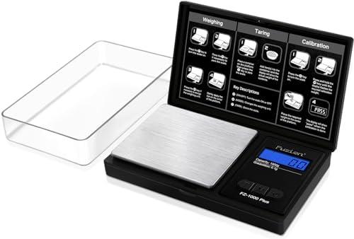 Fuzion Digital Pocket Gram Scale .1 Gram Accuracy, 1000g Small Jewelry Scale, Mini Digital Scale for Food, Herb, Spice, Coin - Weight Gram and Oz