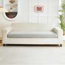 Disayu Couch Covers for 3 Cushion Sofa Pet Friendly Couch Cushion Covers Universal Sofa Covers Washable Stretch Slipcovers for Sectional Sofa (Texture Light Gray, Large Triple Seat Cover)