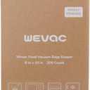 Wevac 6 x 10 200 Count Food Vacuum Sealer Bags Keeper, PreCut Pint, Ideal for Food Saver, BPA Free, Commercial Grade, Great for storage, meal prep and Sous Vide