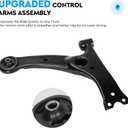 Front Lower Control Arms + Ball Joints + Sway Bar Links + Tie Rods for Toyota Corolla 2003-2008 Suspension Kit K640360 K640361 K90309 K80230 EV470 ES80432 ES80431 BT-433 10pc Set